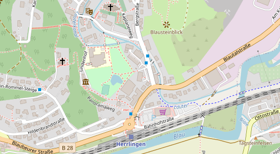 Handwerker auf Karte