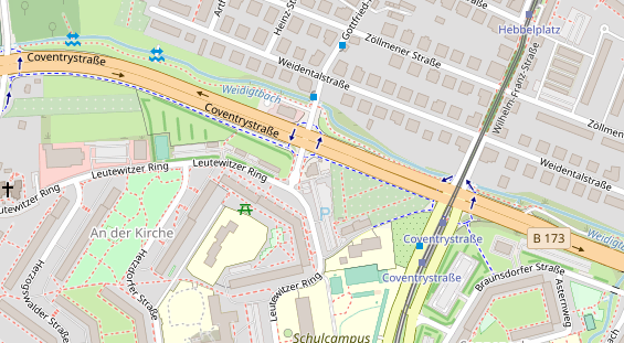 Balkonkraftwerk auf Satellitenbild