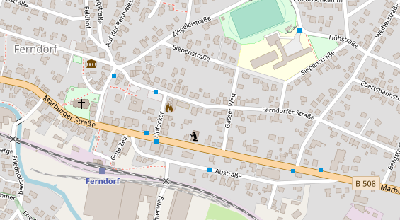 Handwerker auf Karte