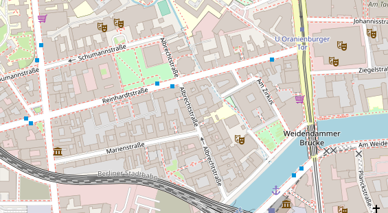 Handwerker auf Karte